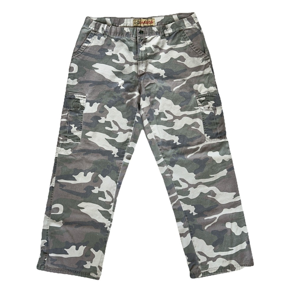 Nevada Camouflage Cargo Pants Men's 38x32 Green Camo Straight Leg